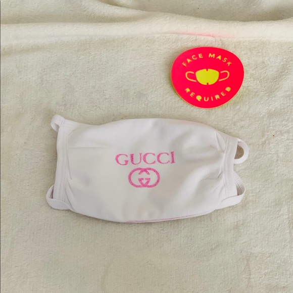 White & Pink Face Mask - Picture 2 of 2